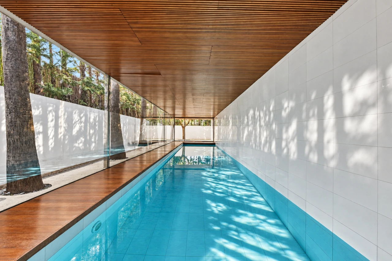 Piscina interior — Casa Torus